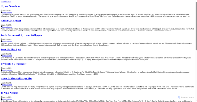 Security scan screenshot of https://davidmontero.pages.dev/uwthbo/ill-nino-pictures/