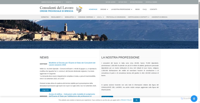 Security scan screenshot of https://consulentidellavoro.bs.it/