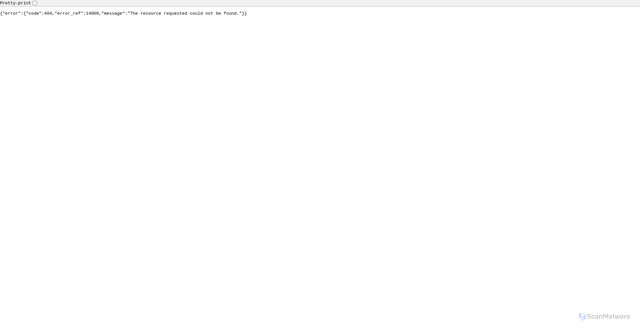 Security scan screenshot of https://g-5426.modapi.io/