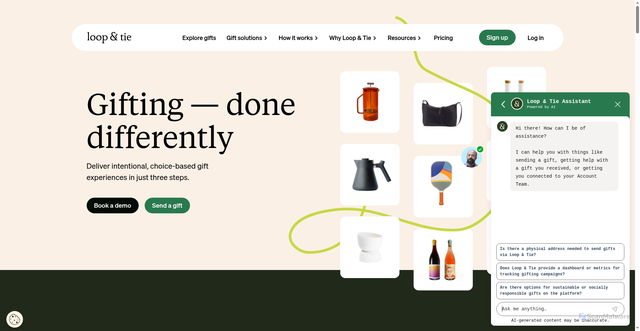 Security scan screenshot of https://loopandtie.com