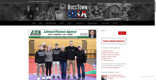 Security scan screenshot of https://bucctownusa.com/