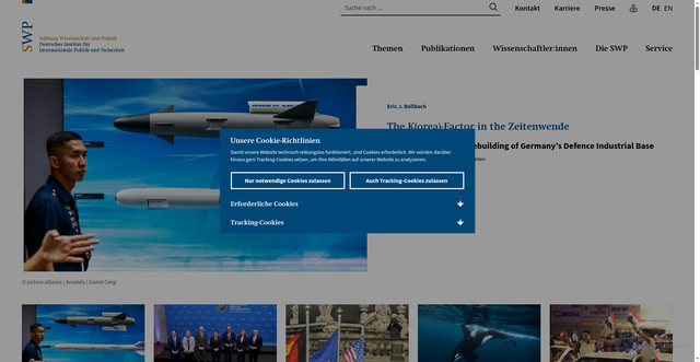 Security scan screenshot of https://www.swp-berlin.org/