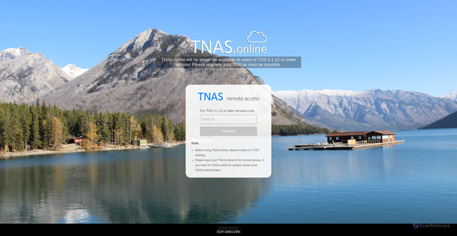 Security scan screenshot of https://www.tnas.online