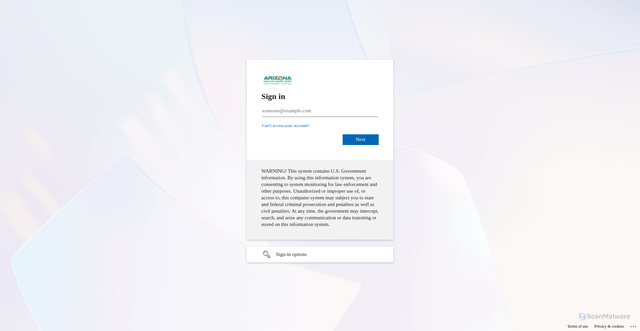 Security scan screenshot of https://servicenow.azahcccs.gov