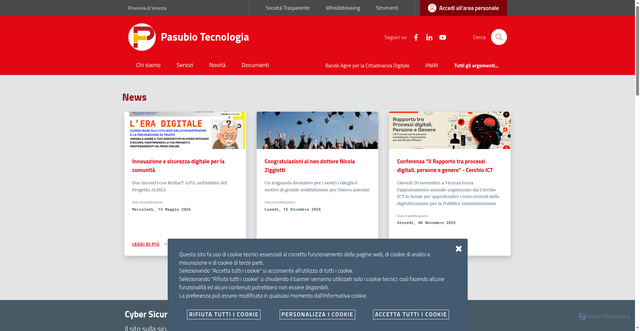 Security scan screenshot of https://www.pasubiotecnologia.it