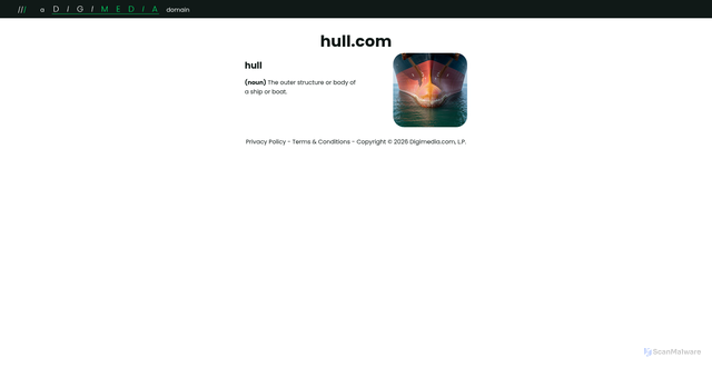Security scan screenshot of https://hull.com