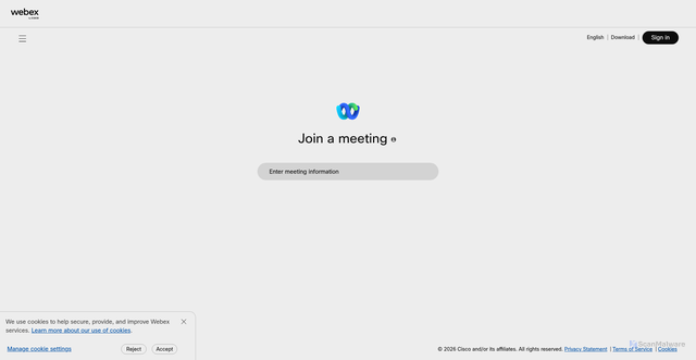 Security scan screenshot of https://manhattanlife.webex.com