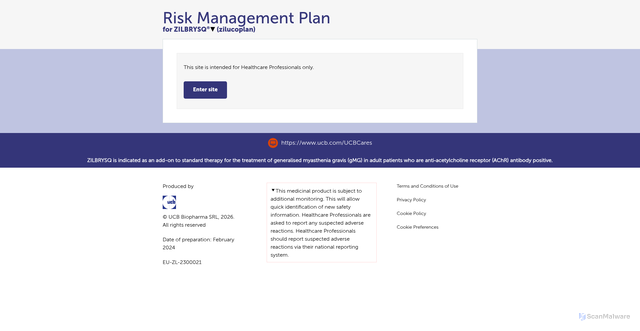 Security scan screenshot of https://www.zilucoplanrmp.eu