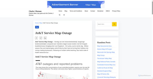 Security scan screenshot of https://charlesjdormanc.pages.dev/gbcps-att-service-map-outage-kfohf/