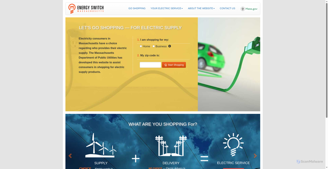 Security scan screenshot of https://energyswitchma.gov/