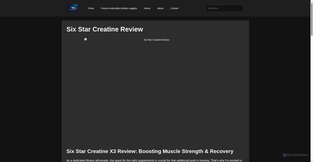 Security scan screenshot of https://join-starfleet-academy.pages.dev/six-star-creatine-review/