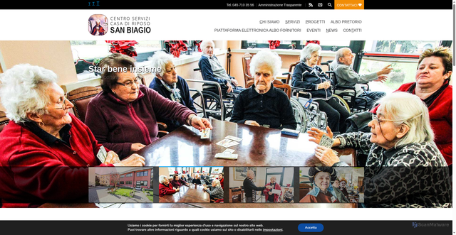 Security scan screenshot of https://www.crsanbiagio.it/