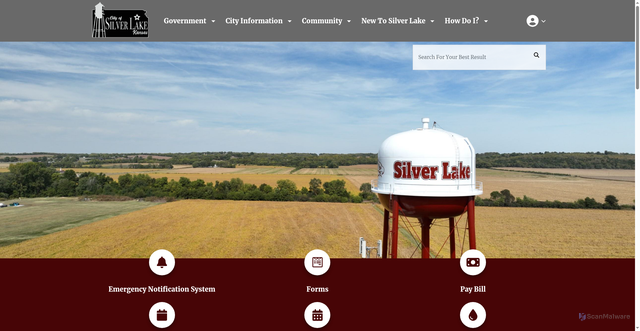 Security scan screenshot of https://silverlakeks.gov/