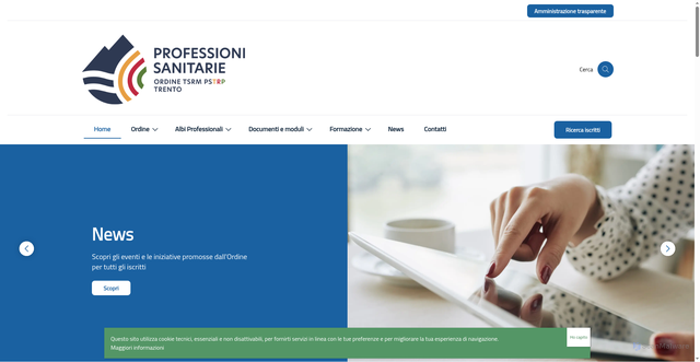 Security scan screenshot of https://tsrmtrento.it/