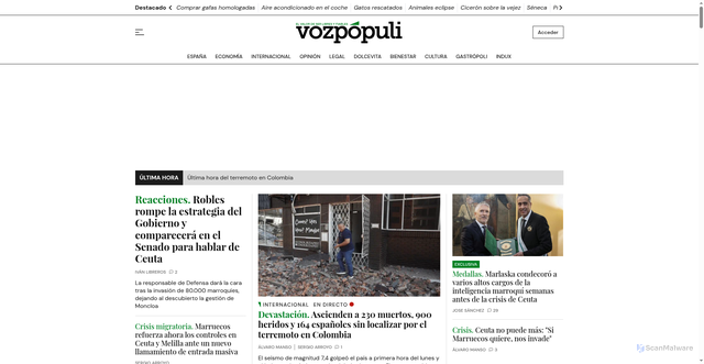 Security scan screenshot of https://vozpopuli.com