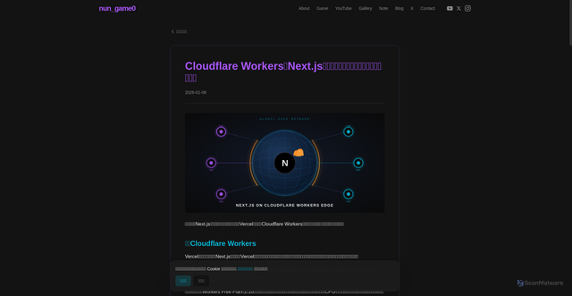 Security scan screenshot of https://vercel-cwo.pages.dev/blog/cloudflare-workers-deploy