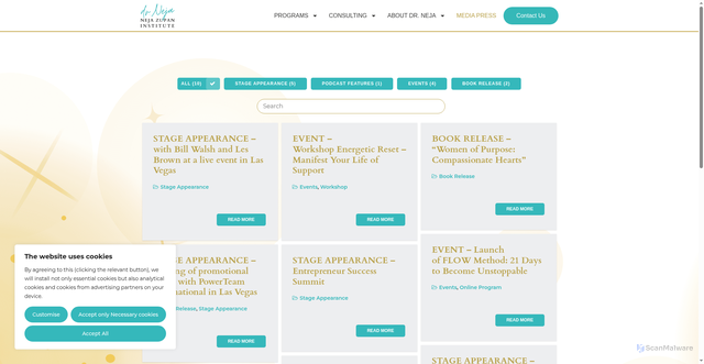 Security scan screenshot of https://nejazupan.net/