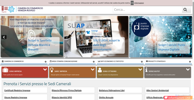 Security scan screenshot of https://www.dl.camcom.it/