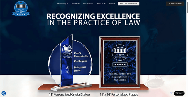 Security scan screenshot of https://www.lawyersofdistinction.com/