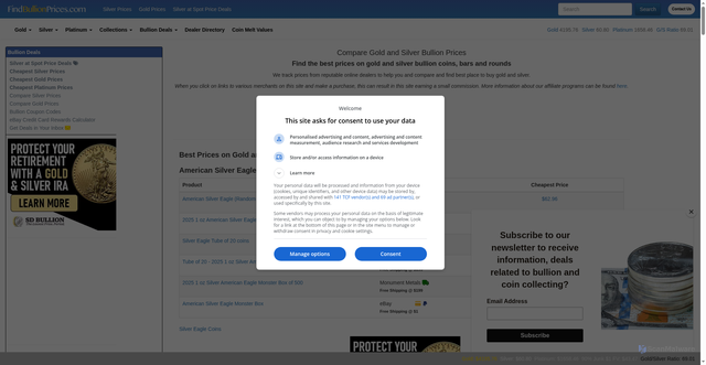 Security scan screenshot of https://findbullionprices.com/?srsltid=AfmBOorGOv4KnCzY8eWdTkAk0oq3NkVZSOT-cemrGpQmVWDA72UCQLzY