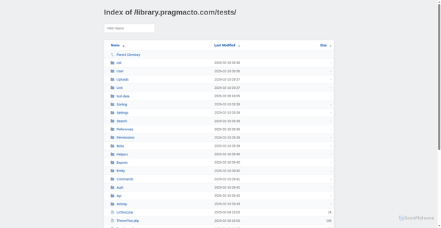 Security scan screenshot of https://pragmacto.com/library.pragmacto.com/tests/?ND