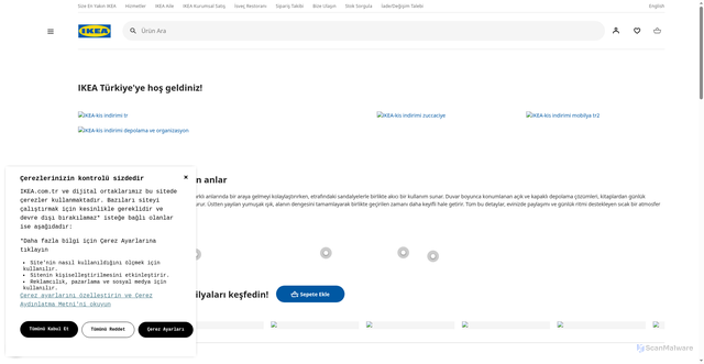 Security scan screenshot of https://www.ikea.com.tr