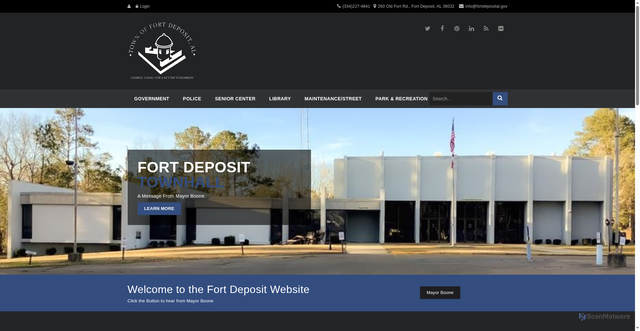 Security scan screenshot of https://fortdeposital.gov/