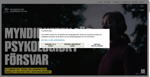 Security scan screenshot of https://www.mpf.se