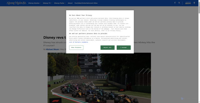 Security scan screenshot of https://alongmainstreet.com/disney-revs-the-engines-for-a-new-f1-partnership-01jvt1g594aa