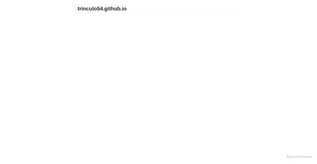 Security scan screenshot of https://trinculo54.github.io