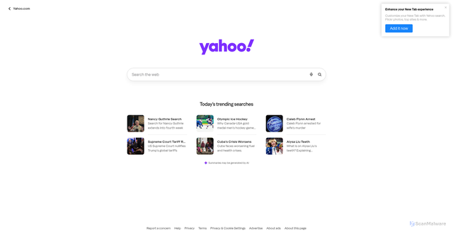 Security scan screenshot of https://search.yahoo.net