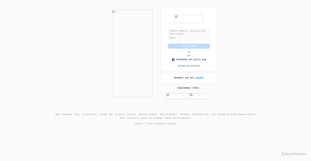 Security scan screenshot of http://instagram-login-page-theta.vercel.app/