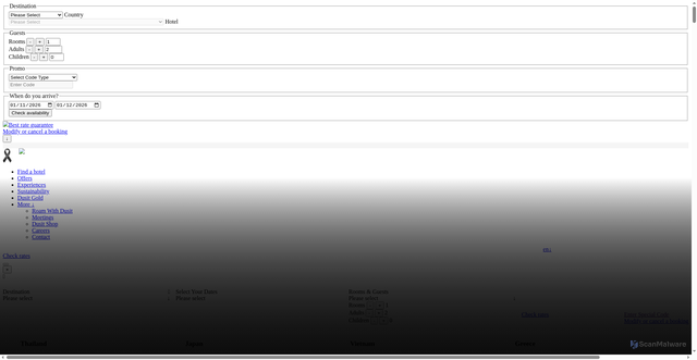 Security scan screenshot of https://dusit.com