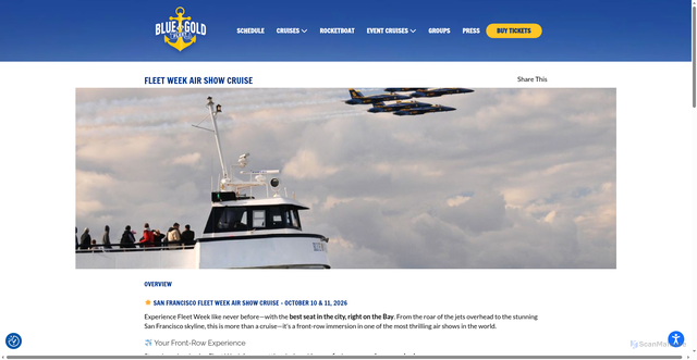 Security scan screenshot of https://www.blueandgoldfleet.com/fleet-week-air-show-cruise/
