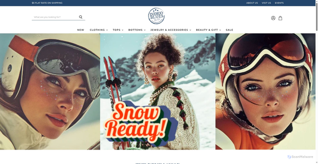 Security scan screenshot of https://indigobluesandco.com