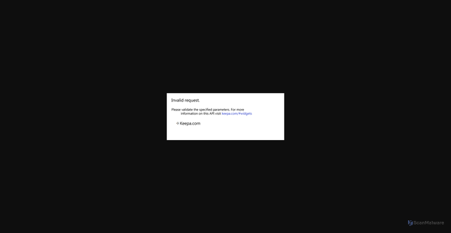 Security scan screenshot of https://graph.keepa.com