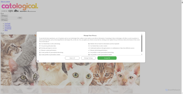 Security scan screenshot of https://www.catological.com/cat-breeds/