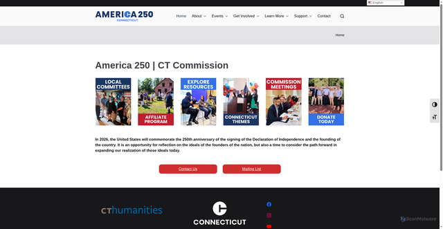 Security scan screenshot of https://ct250.org/