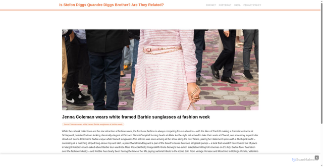 Security scan screenshot of https://hatchertechhugo-oks6fkdy8b.edgeone.app/12541-jenna-coleman-wears-white-framed-barbie-sunglasses-at-fashion-week.html