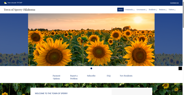Security scan screenshot of https://sperryok.gov/