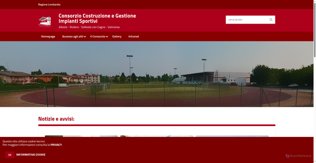 Security scan screenshot of https://www.consorzioimpiantisportivicagno.it/hh/index.php