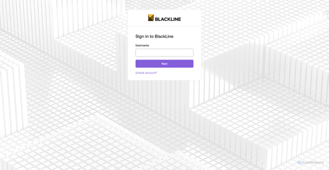 Security scan screenshot of https://blackline.my.site.com