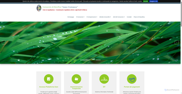 Security scan screenshot of https://www.ioniocrotonese.it/