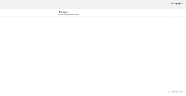 Security scan screenshot of https://sysco-preprod.mdm.stibosystems.com