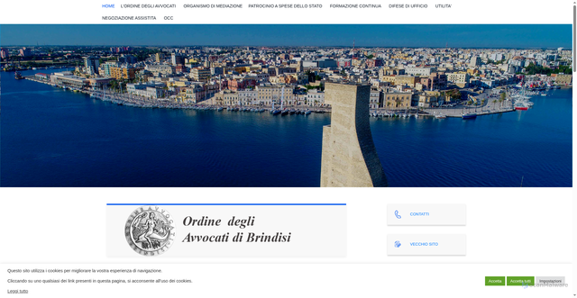Security scan screenshot of https://www.ordineavvocatibrindisi.it/