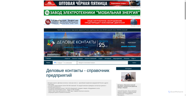 Security scan screenshot of https://opt-union.ru