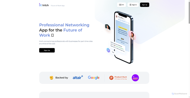 Security scan screenshot of https://intch.org/