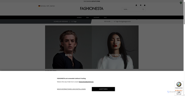 Security scan screenshot of https://www.fashionesta.com