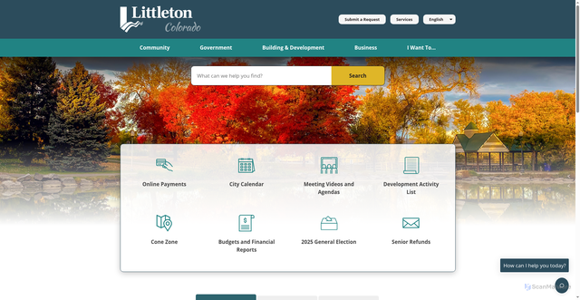 Security scan screenshot of https://www.littletonco.gov/