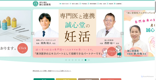 Security scan screenshot of https://seishin-do.co.jp